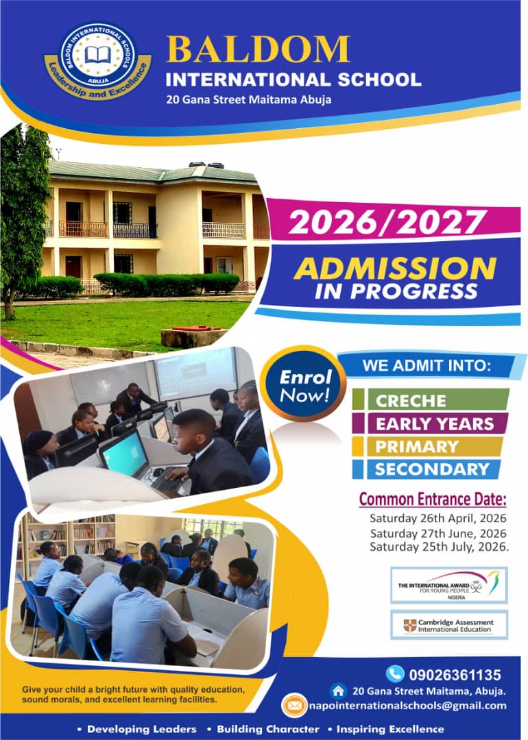 Admissions in Progress at BALDOM 